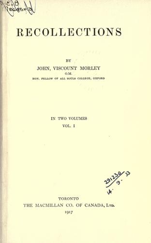 Cover of Recollections