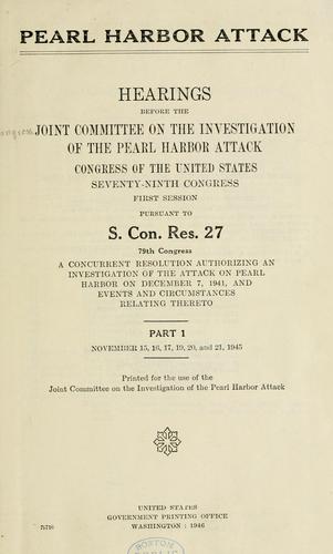 Cover of Pearl Harbor Attack