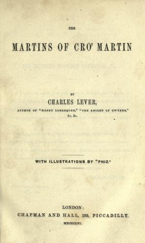Cover of The Martins of Cro' Martin