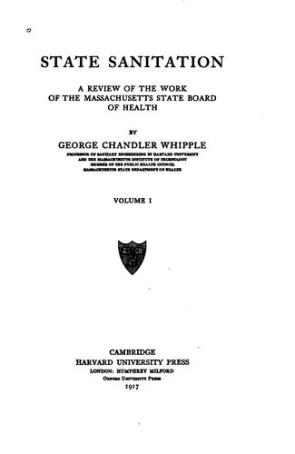 Cover of State sanitation