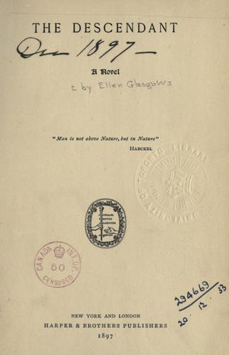 Cover of The descendant
