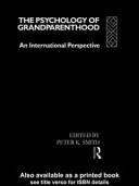 Cover of The Psychology of grandparenthood
