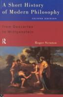 Cover of A short history of modern philosophy