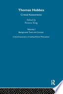 Cover of Thomas Hobbes
