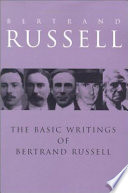 Cover of The Basic Writings of Bertrand Russell, 1903-1959