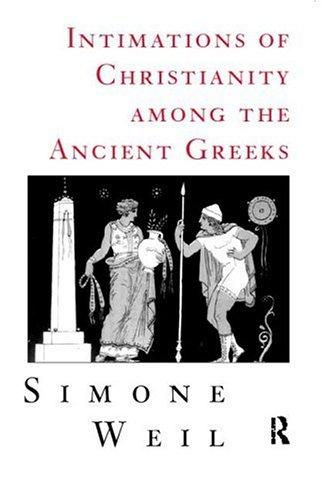 Cover of Intimations of Christianity among the ancient Greeks