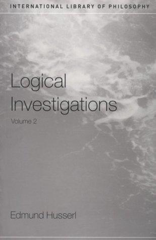 Cover of Logical Investigations (International Library of Philosophy)