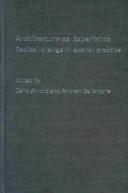 Cover of Architecture as Experience