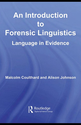 Cover of An introduction to forensic linguistics