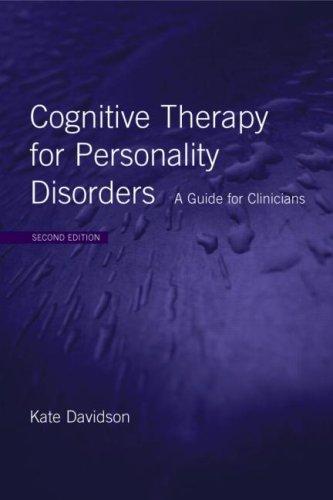Cover of Cognitive Therapy for Personality Disorders