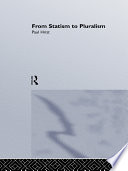 Cover of From Statism to Pluralism