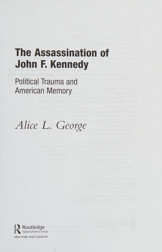 Cover of The assassination of John F. Kennedy