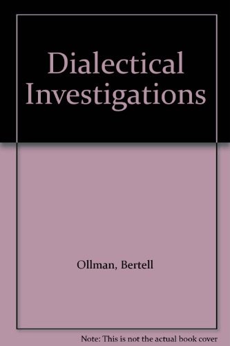 Cover of Dialectical investigations