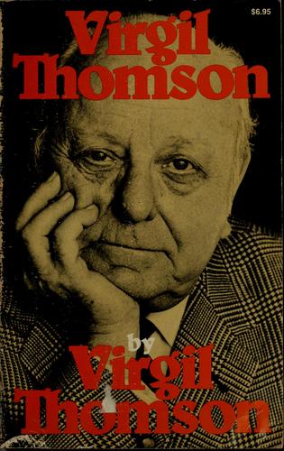 Cover of Virgil Thomson