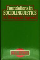 Cover of Foundations of Sociolinguistics