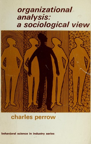 Cover of Organizational analysis