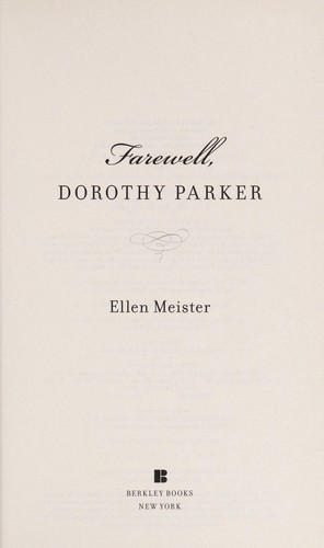 Cover of Farewell, Dorothy Parker