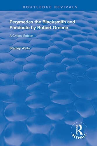 Cover of Perymedes the Blacksmith and Pandosto by Robert Greene