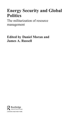 Cover of Energy security and global politics