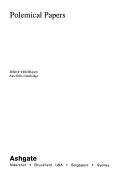 Cover of Polemical papers