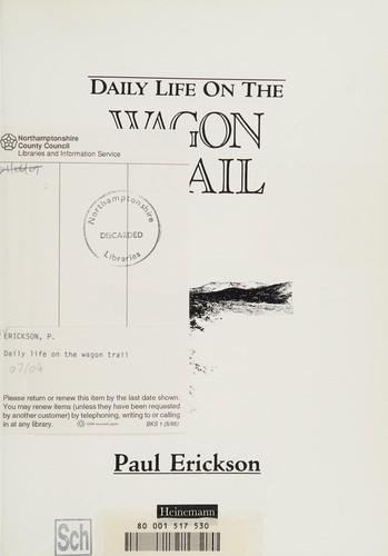 Cover of Daily Life on a Wagon Train (Daily Life In...)