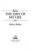 Cover of All the days of my life