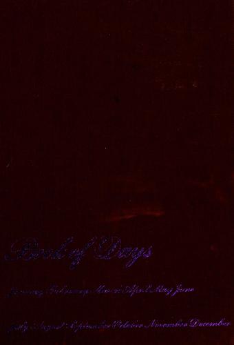Cover of Book of days