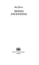 Cover of Moses Ascending