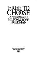 Cover of Free to choose