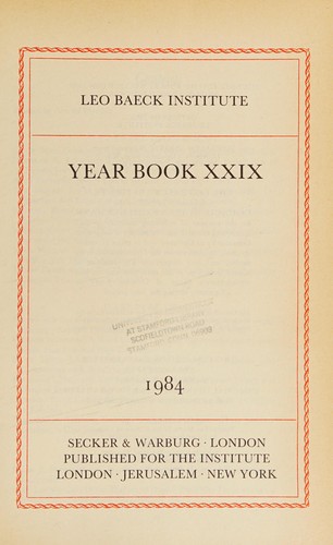 Cover of Year book