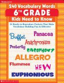 Cover of 240 Vocabulary Words 6th Grade Kids Need to Know