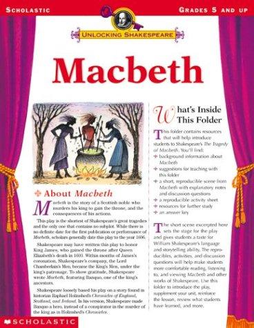Cover of Macbeth (Unlocking Shakespeare, Grades 5 and up)