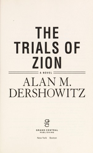 Cover of The trials of Zion