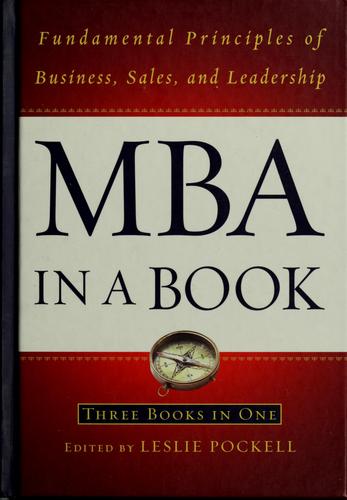 Cover of MBA in a book