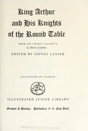 Cover of King Arthur and His Knights of the Round Table