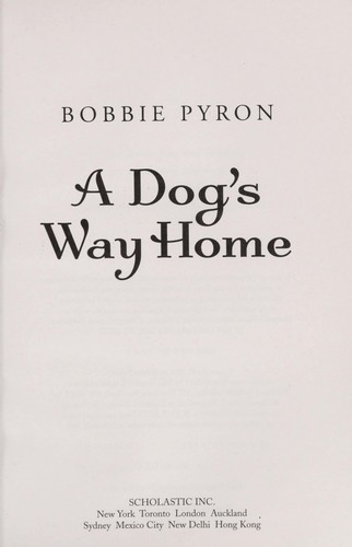 Cover of A dog's way home