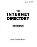 Cover of The Internet directory
