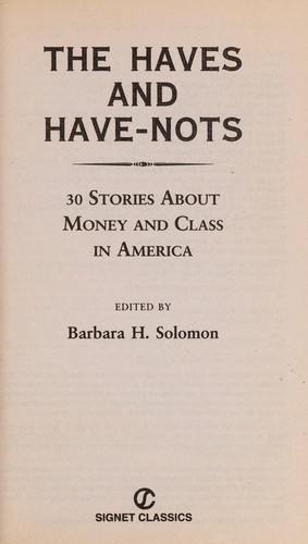 Cover of The haves and have-nots