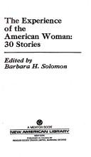 Cover of The Experience of the American Woman