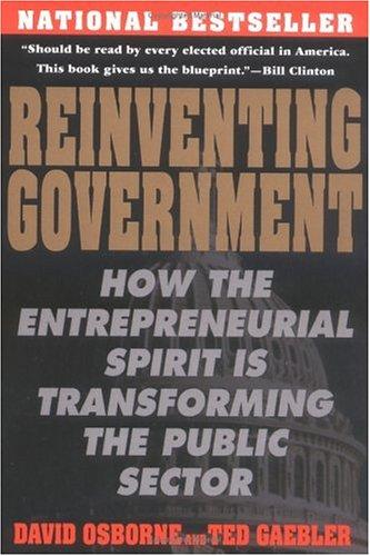 Cover of Reinventing government