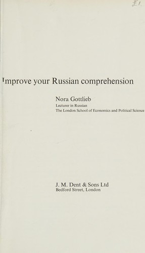 Cover of Improve your Russian comprehension