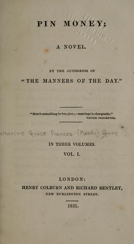 Cover of Pin money