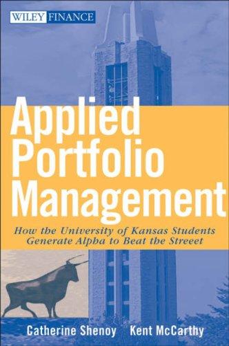 Cover of Applied portfolio management