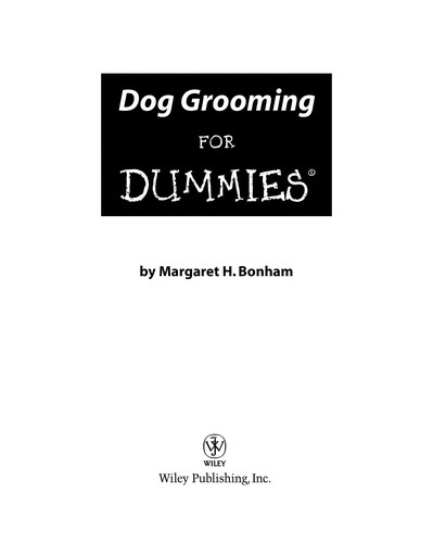 Cover of Dog grooming for dummies