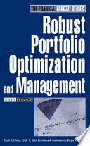 Cover of Robust Portfolio Optimization and Management
