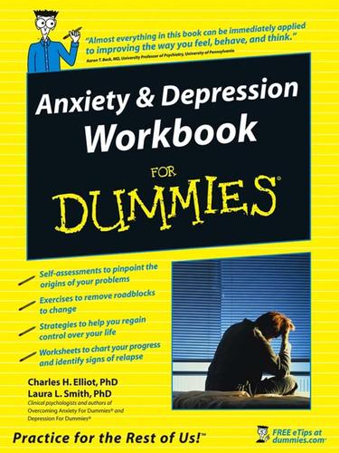 Cover of Anxiety & Depression Workbook For Dummies