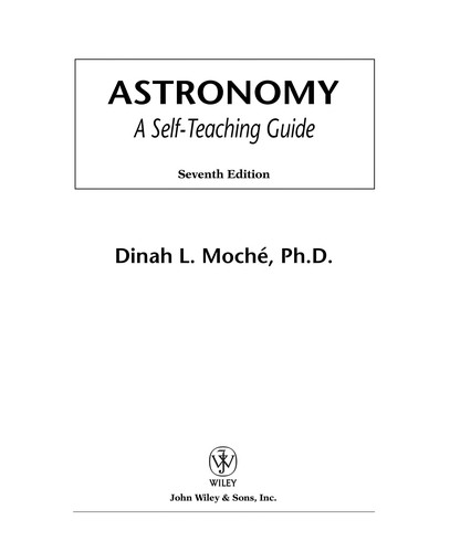 Cover of Astronomy: A Self-Teaching Guide, Seventh Edition