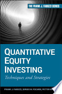 Cover of Quantitative Equity Investing: Techniques and Strategies