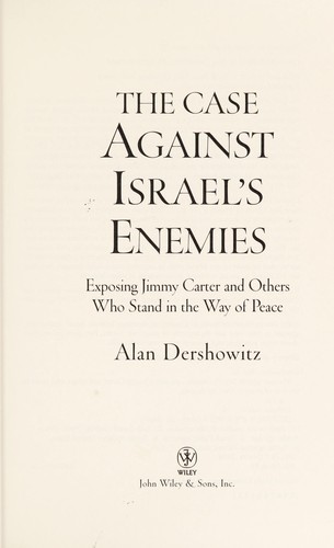 Cover of The case against Israel's enemies
