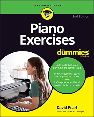 Cover of Piano Exercises for Dummies